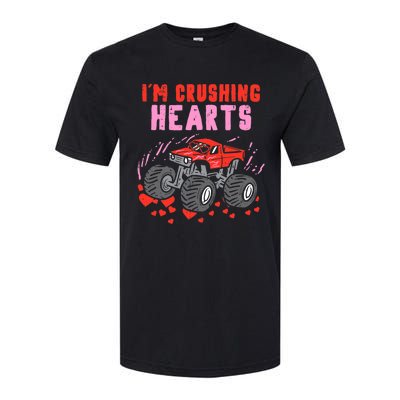 I Crush Hearts Monster Truck Toddler Boys Valentines Day Softstyle® CVC T-Shirt