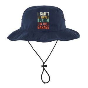 I Can't I Have Plans In The Garage, Funny Car Mechanic Retro Legacy Cool Fit Booney Bucket Hat