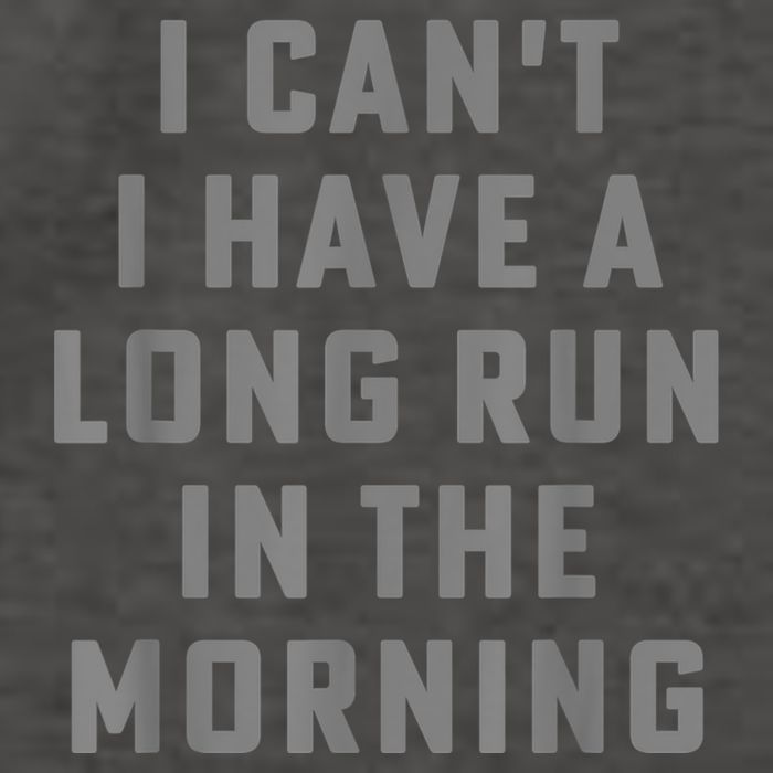 I Can't I Have A Long Run In The Morning Funny Running Design Vector Backpack