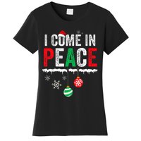 I Come In Peace IM Peace Funny Matching Couple Christmas Women's T-Shirt