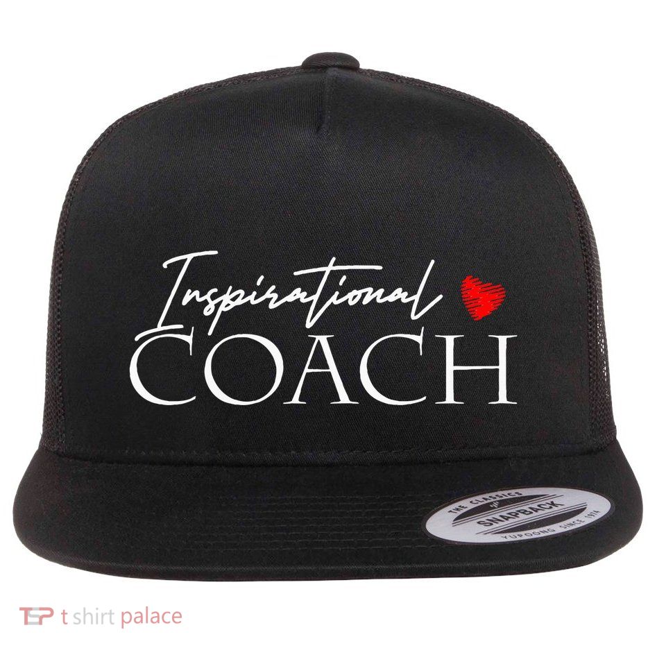 Inspirational Coach Flat Bill Trucker Hat