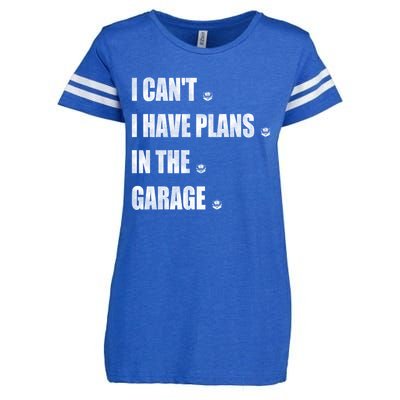 I Cant I Have Plans In The Garage Gift Enza Ladies Jersey Football T-Shirt