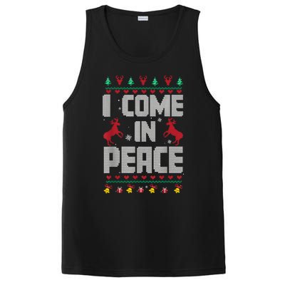 I Come In Peace I Come In Peace IM Peim Peace Xmas Matching Couples Christmas PosiCharge Competitor Tank