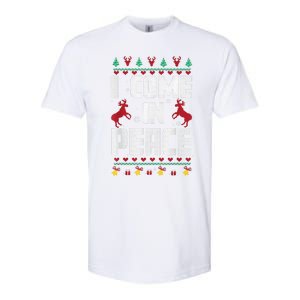 I Come In Peace I Come In Peace IM Peim Peace Xmas Matching Couples Christmas Softstyle CVC T-Shirt