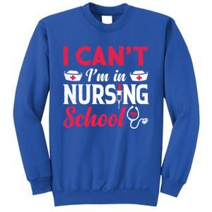 I Cant I Am In Nursing School Nurse Student Nurses Day Meaningful Gift Sweatshirt