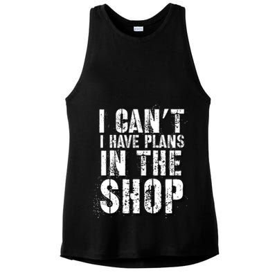 I CanT I Have Plans In The Shop Vintage Weathered Design Gift Ladies PosiCharge Tri-Blend Wicking Tank