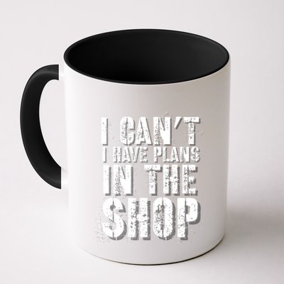I CanT I Have Plans In The Shop Vintage Weathered Design Gift Mug