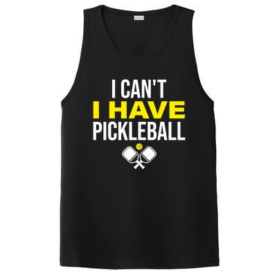 I Can't I Have Pickleball Funny Pickleball Player PosiCharge Competitor Tank