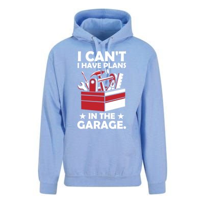 I Cant I Have Plans In The Garage Hobby Mechanic Car Tools Gift Unisex Surf Hoodie