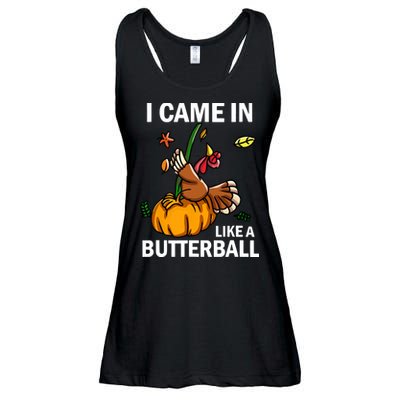 I Came In Like A Butterball Ladies Essential Flowy Tank