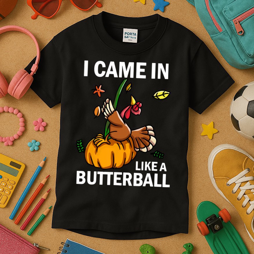 I Came In Like A Butterball Kids T-Shirt