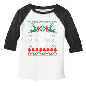 I Come In Peace IM Peace Reindeer Couples Ugly Christmas Gift Toddler Fine Jersey T-Shirt