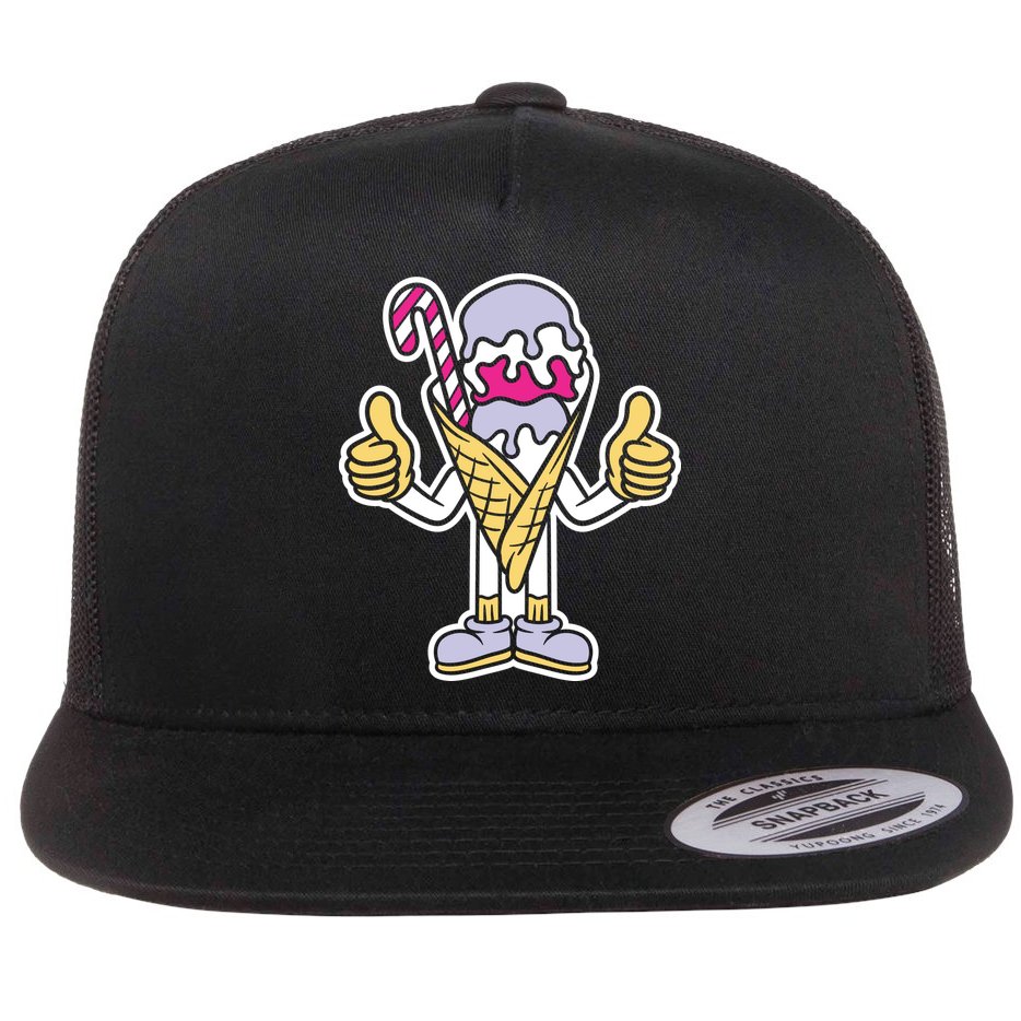 Ice Cream Flat Bill Trucker Hat