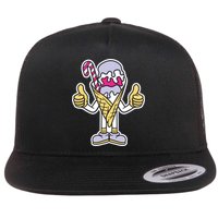 Ice Cream Flat Bill Trucker Hat