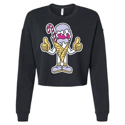 Ice Cream Cropped Pullover Crew