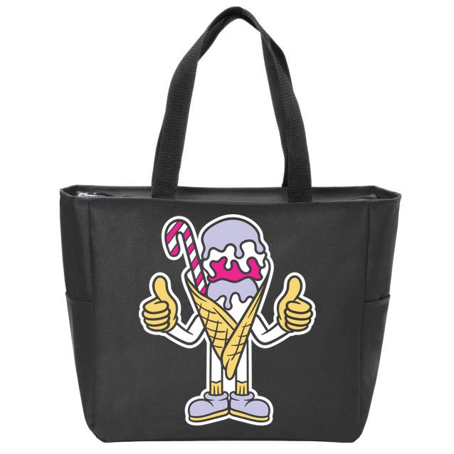 Ice Cream Zip Tote Bag
