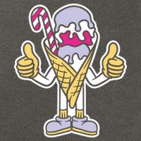 Ice Cream Cotton Canvas Backpack
