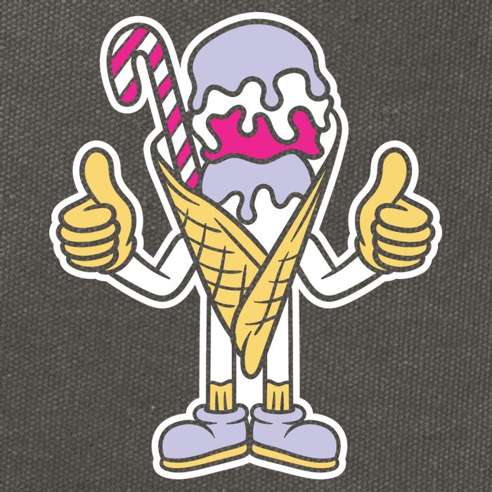Ice Cream Cotton Canvas Backpack