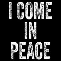 I COME IN PEACE  I'M PEACE Funny Couple's Matching Cooling Performance Crew T-Shirt