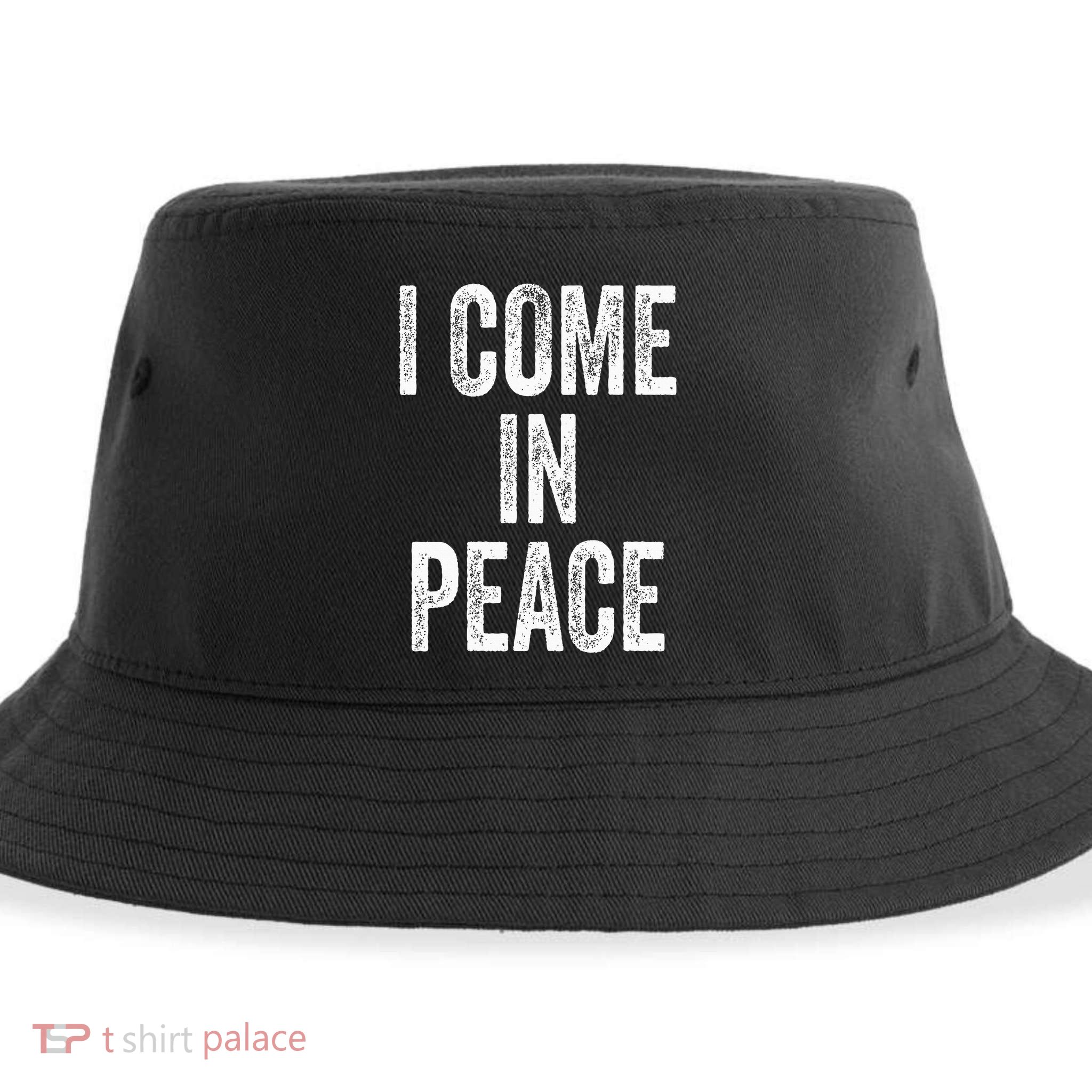 I COME IN PEACE  I'M PEACE Funny Couple's Matching Sustainable Bucket Hat