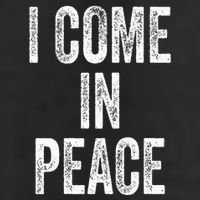 I COME IN PEACE  I'M PEACE Funny Couple's Matching 11oz C Handle Ceramic Mug
