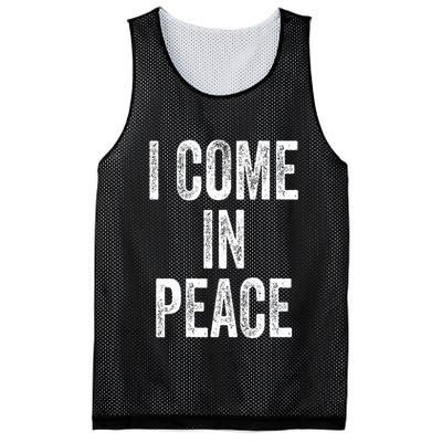 I COME IN PEACE  I'M PEACE Funny Couple's Matching Mesh Reversible Basketball Jersey Tank