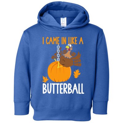 I Came In Like A Butterball Funny Thanksgiving Toddler Hoodie