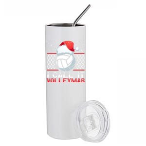 I Call It Volleymas Sport Lover Merry Xmas Christmas Day Gift Stainless Steel Tumbler