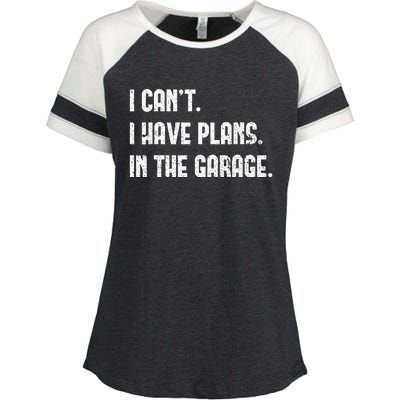 I Cant I Have Plans In The Garage Fathers Day Car Mechanics Enza Ladies Jersey Colorblock Tee