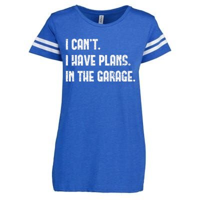 I Cant I Have Plans In The Garage Fathers Day Car Mechanics Enza Ladies Jersey Football T-Shirt