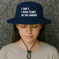 I Cant I Have Plans In The Garage Bucket Hat