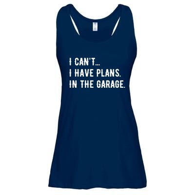 I Cant I Have Plans In The Garage Ladies Essential Flowy Tank