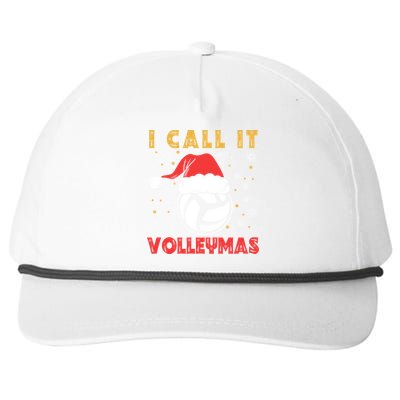 I Call It Volleymas Sport Lover Merry Xmas Christmas Day Gift Snapback Five-Panel Rope Hat