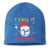 I Call It Volleymas Sport Lover Merry Xmas Christmas Day Gift Sustainable Beanie