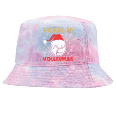 I Call It Volleymas Sport Lover Merry Xmas Christmas Day Gift Tie-Dyed Bucket Hat