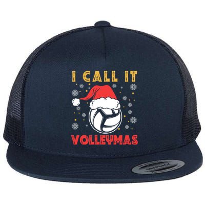 I Call It Volleymas Sport Lover Merry Xmas Christmas Day Gift Flat Bill Trucker Hat