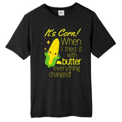 Its Corn It Has The Juice Corn Costume Funny Tall Fusion ChromaSoft Performance T-Shirt