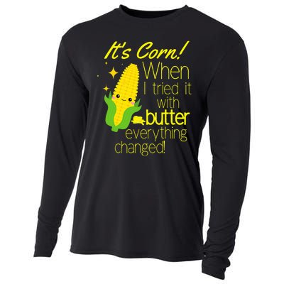 Its Corn It Has The Juice Corn Costume Funny Cooling Performance Long Sleeve Crew