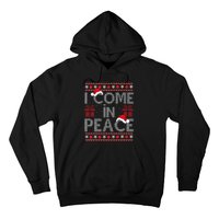 I Come In Peace IM Peace Matching Ugly Christmas Sweater Hoodie