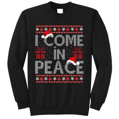 I Come In Peace IM Peace Matching Ugly Christmas Sweater Sweatshirt