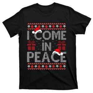 I Come In Peace IM Peace Matching Ugly Christmas Sweater T-Shirt