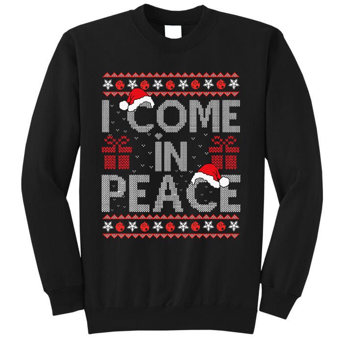 I Come In Peace IM Peace Matching Ugly Christmas Sweater Tall Sweatshirt