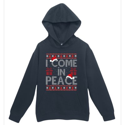 I Come In Peace IM Peace Matching Ugly Christmas Sweater Urban Pullover Hoodie