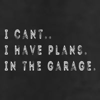 I Cant I Have Plans In The Garage Funny Golf Towel