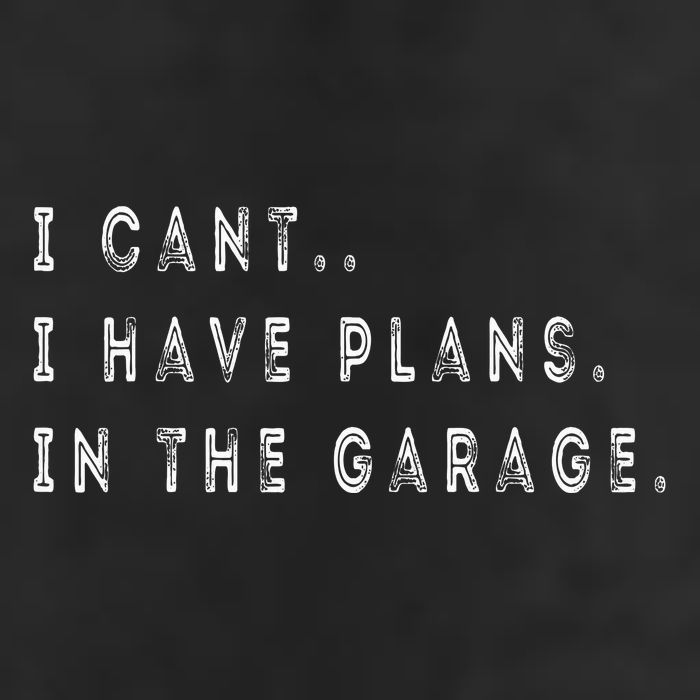 I Cant I Have Plans In The Garage Funny Golf Towel
