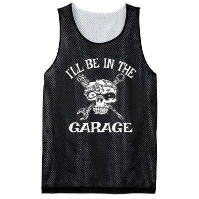 I Can't I Have Plans In The Garage Funny Car Mechanic Mesh Reversible Basketball Jersey Tank