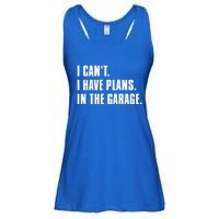 I Cant I Have Plans In The Garage Mechanic Saying Gift Ladies Essential Flowy Tank