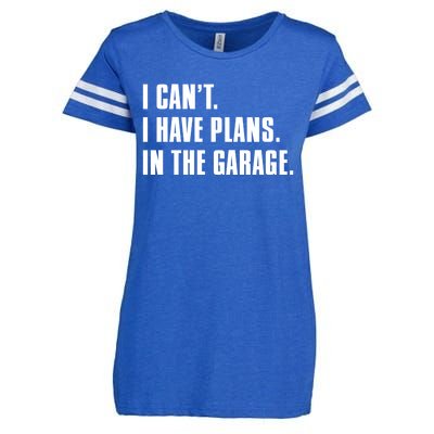 I Cant I Have Plans In The Garage Mechanic Saying Gift Enza Ladies Jersey Football T-Shirt