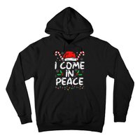 I Come In Peace Matching Peace Couples Santa Hat Christmas Hoodie