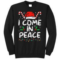 I Come In Peace Matching Peace Couples Santa Hat Christmas Sweatshirt